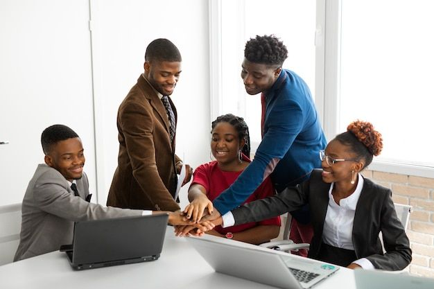 Leaders collaborating in a workshop